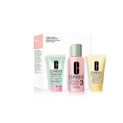 Clinique 3-Step Skin Care Kit - Skin Type 3 - 4oz/3ct - Ulta Beauty: Moisturizing, Exfoliating, Oil Control