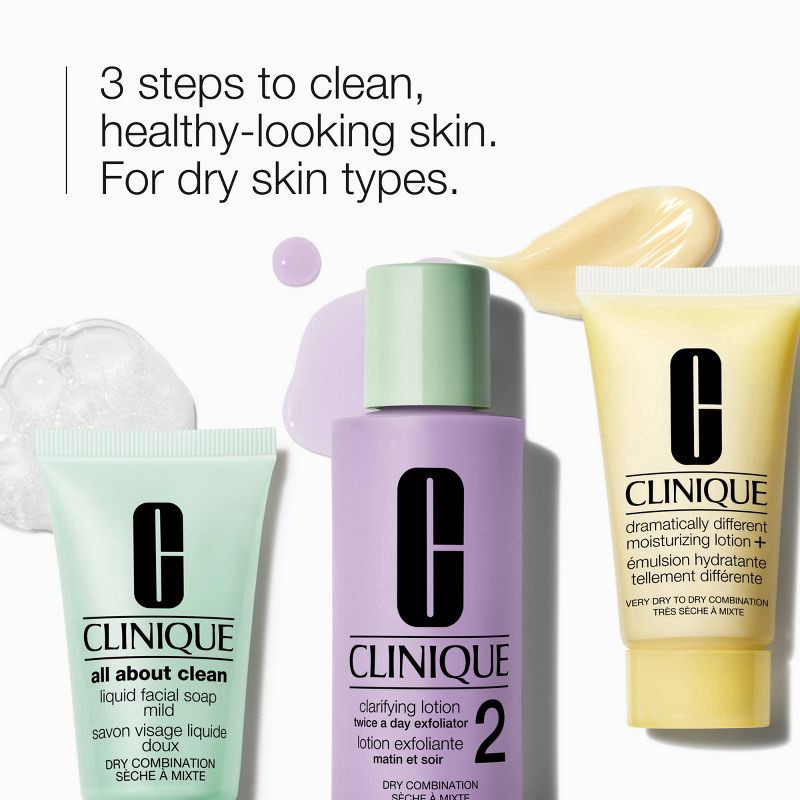 slide 2 of 4, Clinique 3-Step Skin Care Kit - Skin Type 2 - 4oz/3ct - Ulta Beauty, 2 x 4 oz, 3 ct