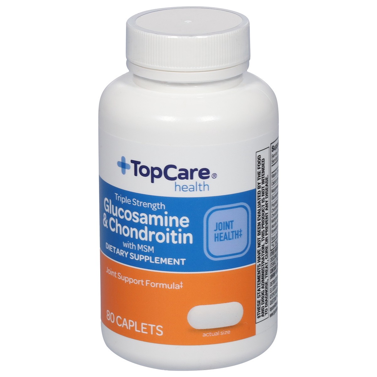 slide 14 of 14, TopCare Health Triple Strength Glucosamine & Chondroitin with MSM 80 Caplets, 80 ct