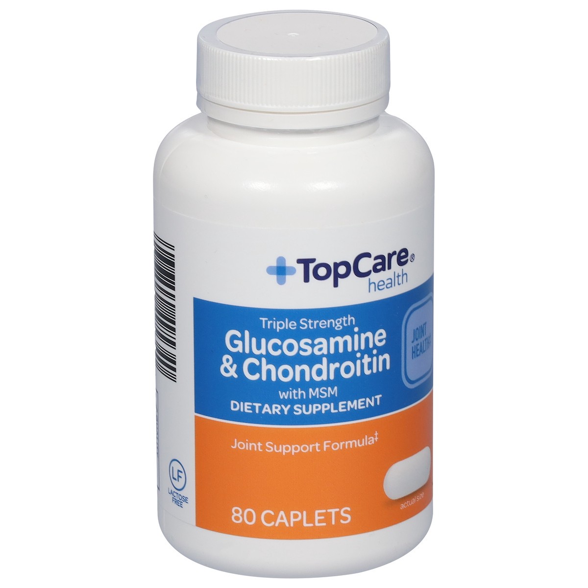 slide 5 of 14, TopCare Health Triple Strength Glucosamine & Chondroitin with MSM 80 Caplets, 80 ct
