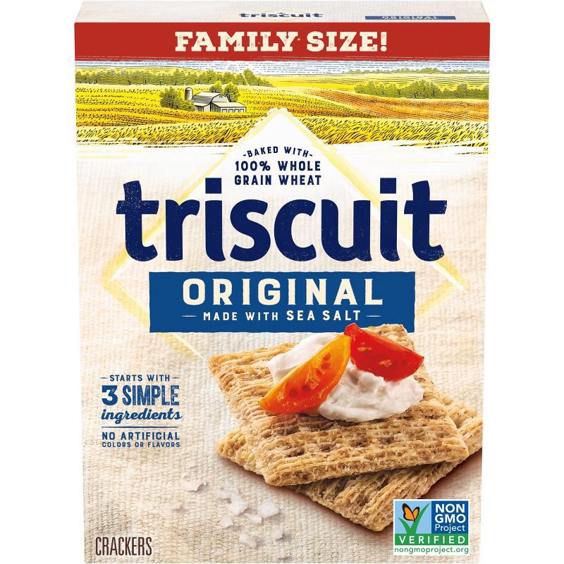 slide 1 of 1, Triscuit Original Family Size 13oz, 12.5 oz