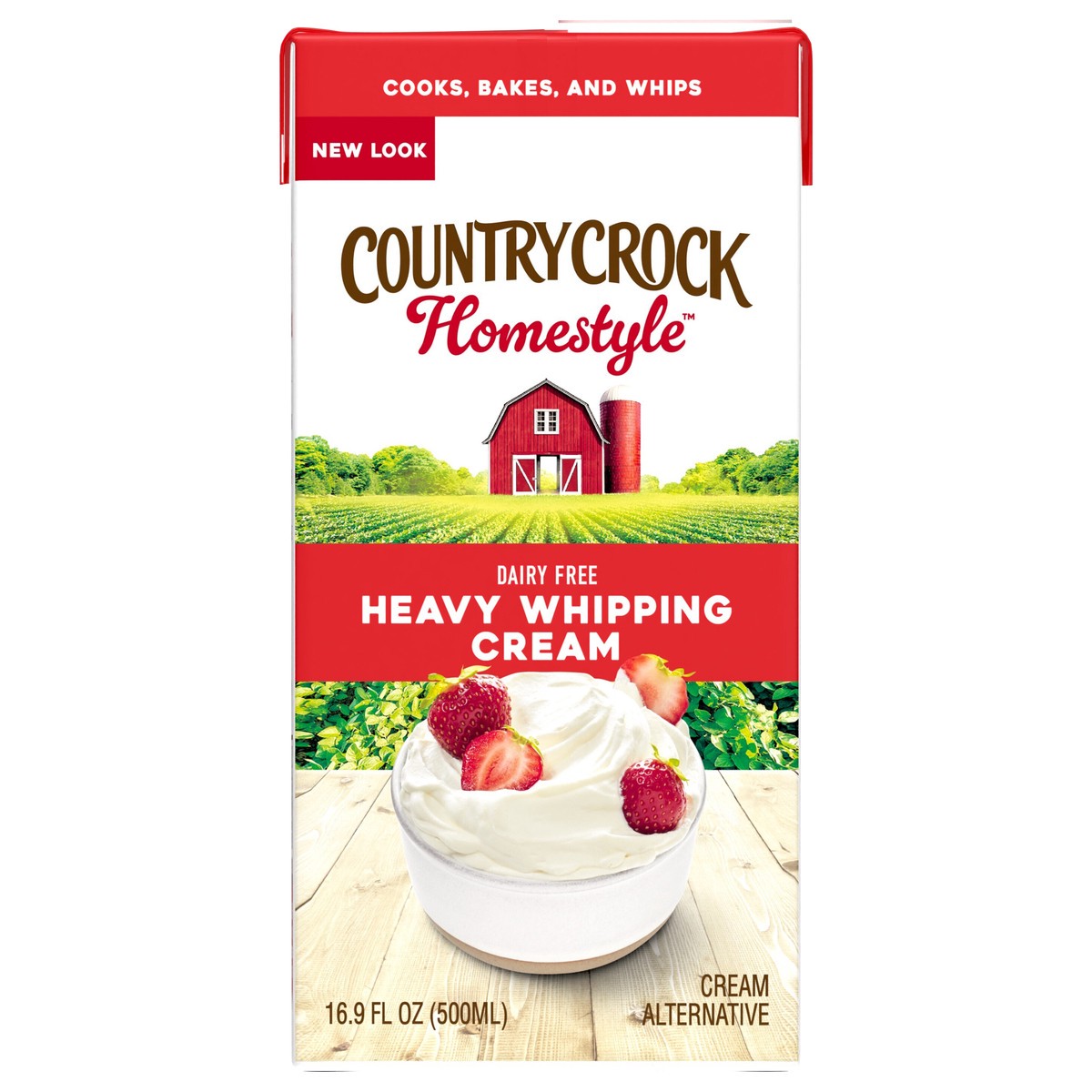 slide 1 of 13, Country Crock Homestyle Dairy Free Heavy Whipping Cream 16.9 oz, 16.9 fl oz