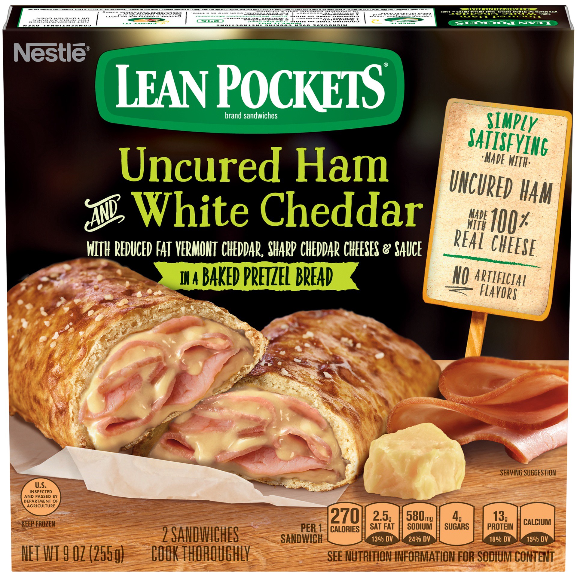 slide 9 of 10, Lean Pockets Frozen Sandwich, 9 oz