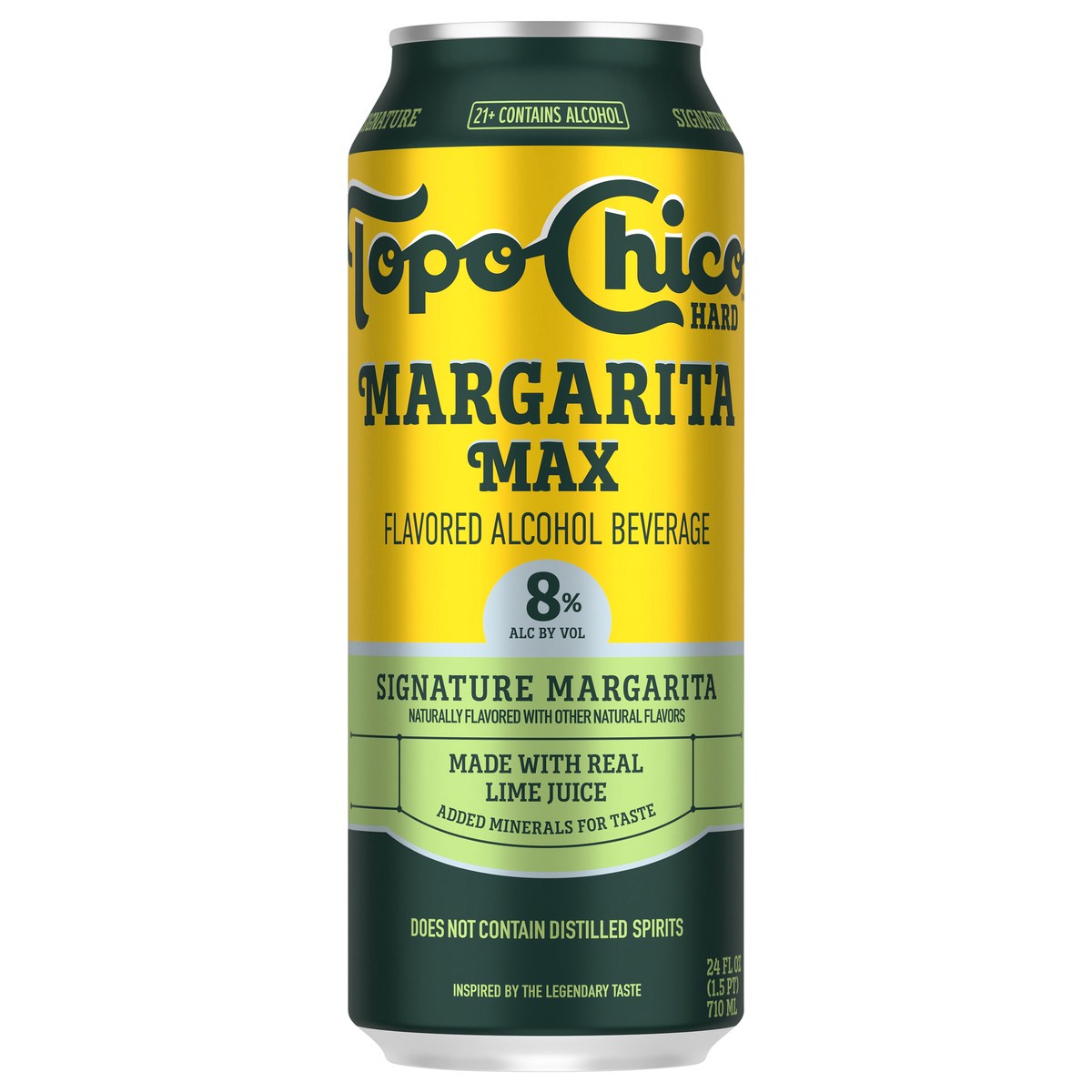 slide 1 of 11, Topo Chico Hard Margarita MAX Flavored Alcohol Beverage, 24 fl oz