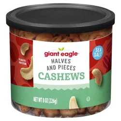 Giant Eagle Cashew Halves & Pieces With Sea Salt