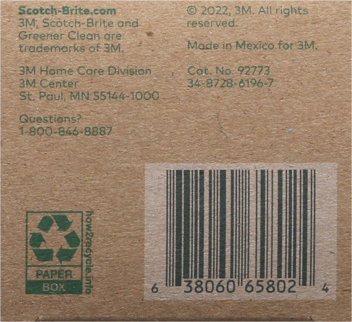 slide 4 of 9, Scotch-Brite Non-Scratch Greener Clean All Purpose Scrubbers 3 ea, 3 ct