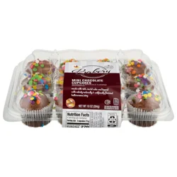 Bakery Chocolate Mini Cupcakes - 12 ct