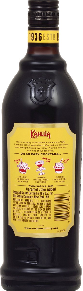slide 2 of 6, Kahlua Rum & Coffee 750 ml, 750 ml