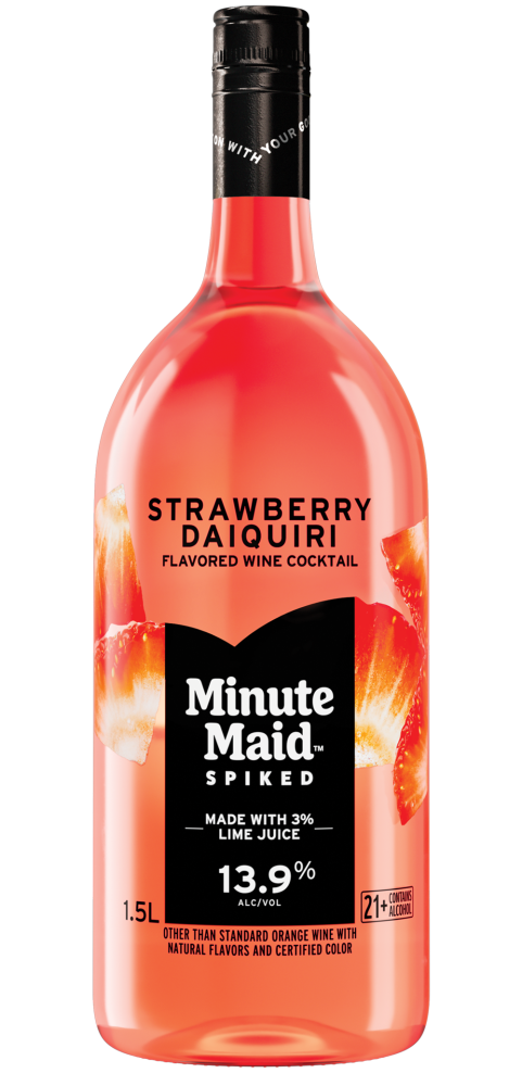 slide 1 of 2, Minute Maid Spiked Strawberry Daiquiri, 1.5 liter