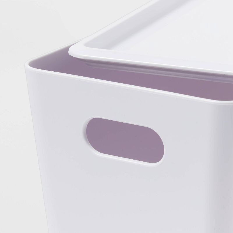 5L Stacking Bin with Lid White - Brightroom™