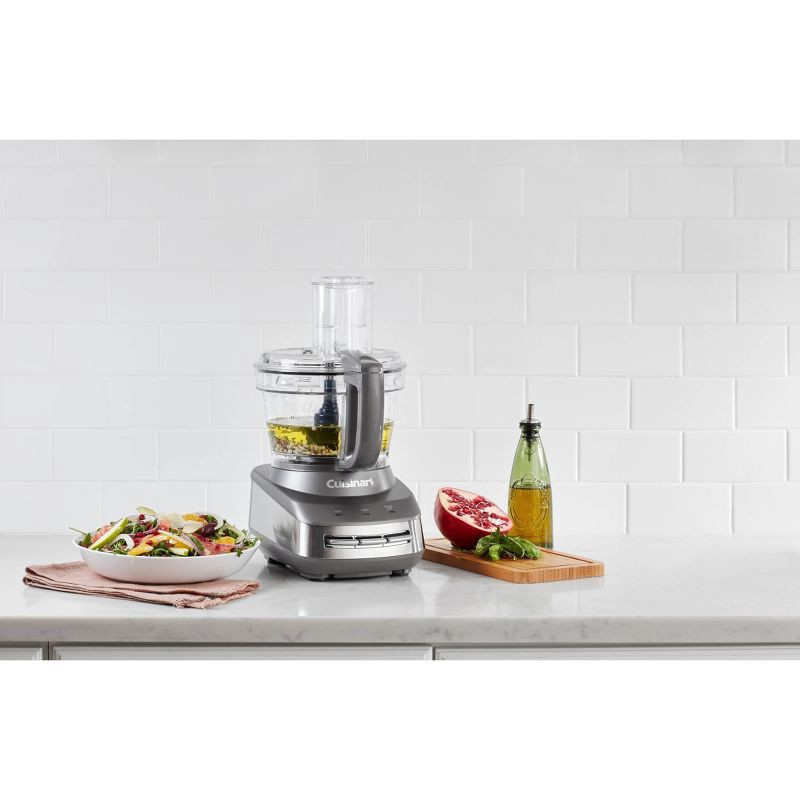 slide 3 of 14, Cuisinart Core Custom 10-Cup Food Processor - Anchor Gray - FP-110AG: Stainless Steel Blades, 2-Speed, 500 Watts, 1 ct