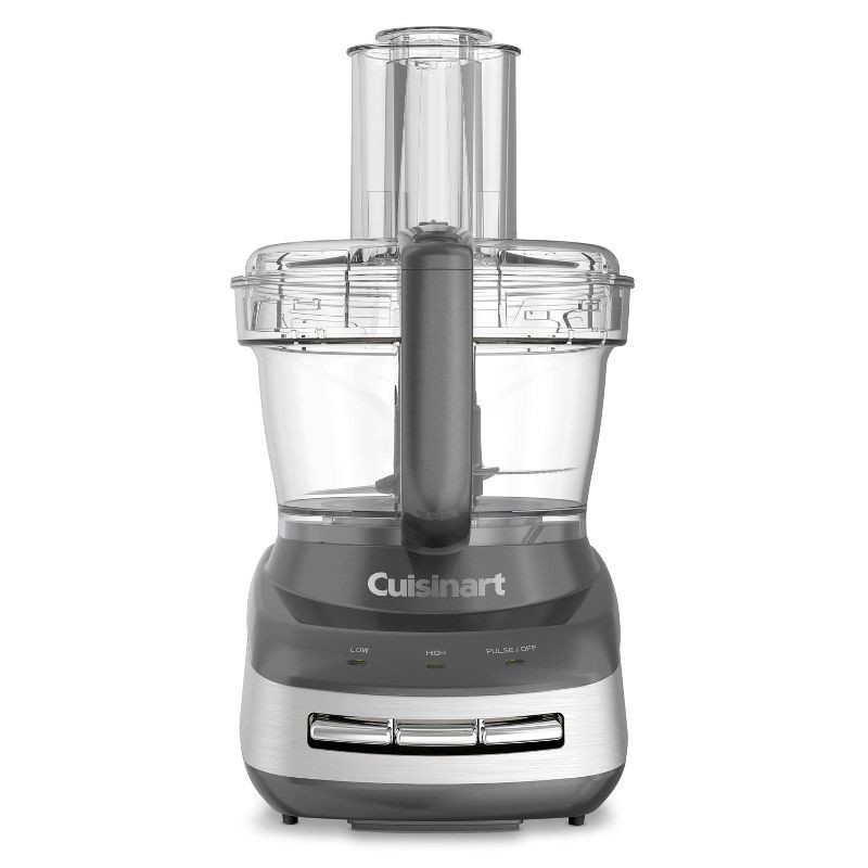 slide 1 of 14, Cuisinart Core Custom 10-Cup Food Processor - Anchor Gray - FP-110AG: Stainless Steel Blades, 2-Speed, 500 Watts, 1 ct