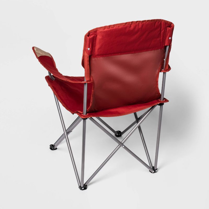 slide 2 of 4, Outdoor Portable Quad Chair Red - Embark™, 1 ct