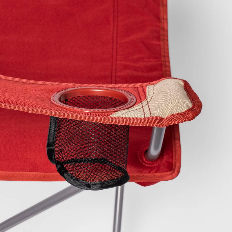 slide 3 of 4, Outdoor Portable Quad Chair Red - Embark™, 1 ct