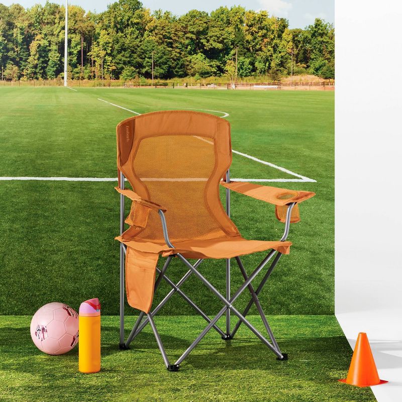 slide 2 of 5, Outdoor Portable Mesh Chair Orange - Embark™: Steel Frame, Max Capacity 250 lbs, 250 lb