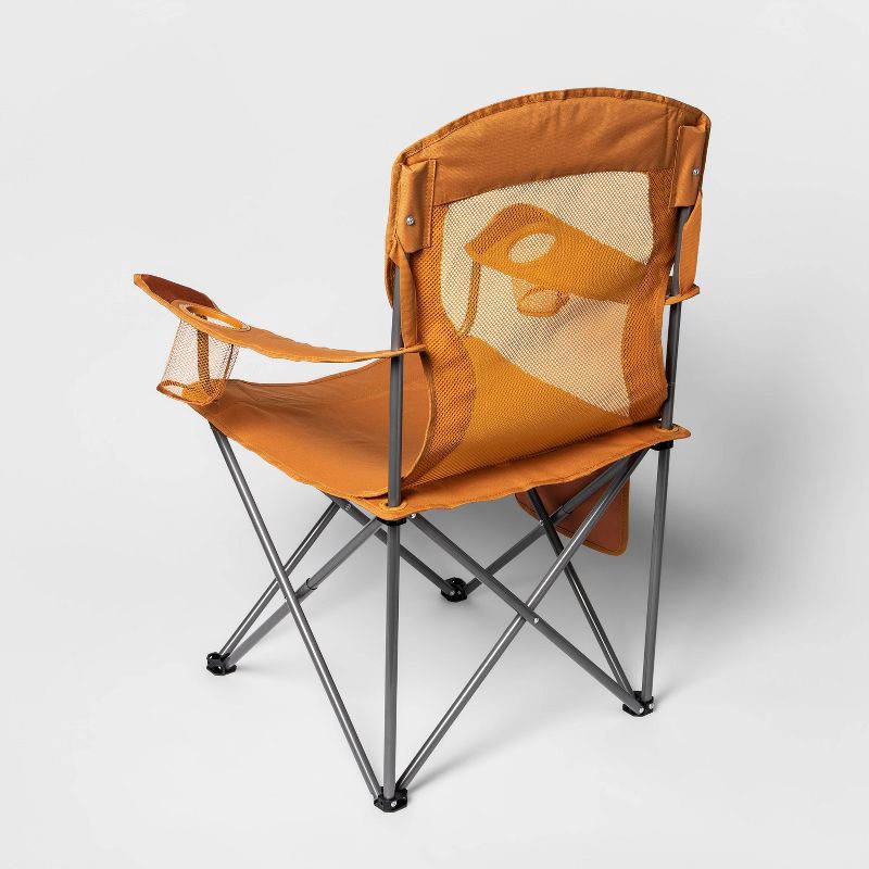 slide 3 of 5, Outdoor Portable Mesh Chair Orange - Embark™: Steel Frame, Max Capacity 250 lbs, 250 lb