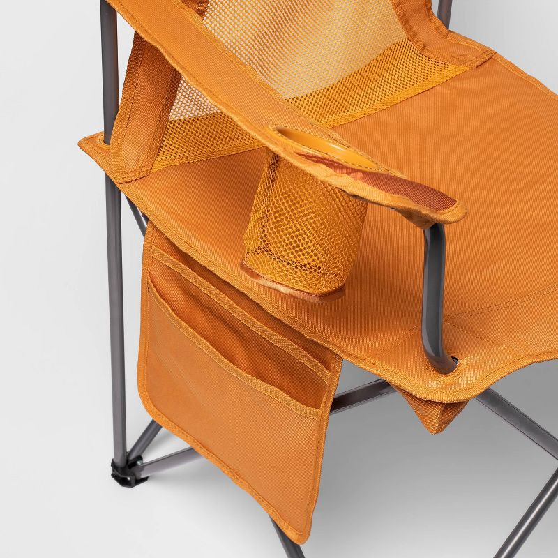 slide 4 of 5, Outdoor Portable Mesh Chair Orange - Embark™: Steel Frame, Max Capacity 250 lbs, 250 lb