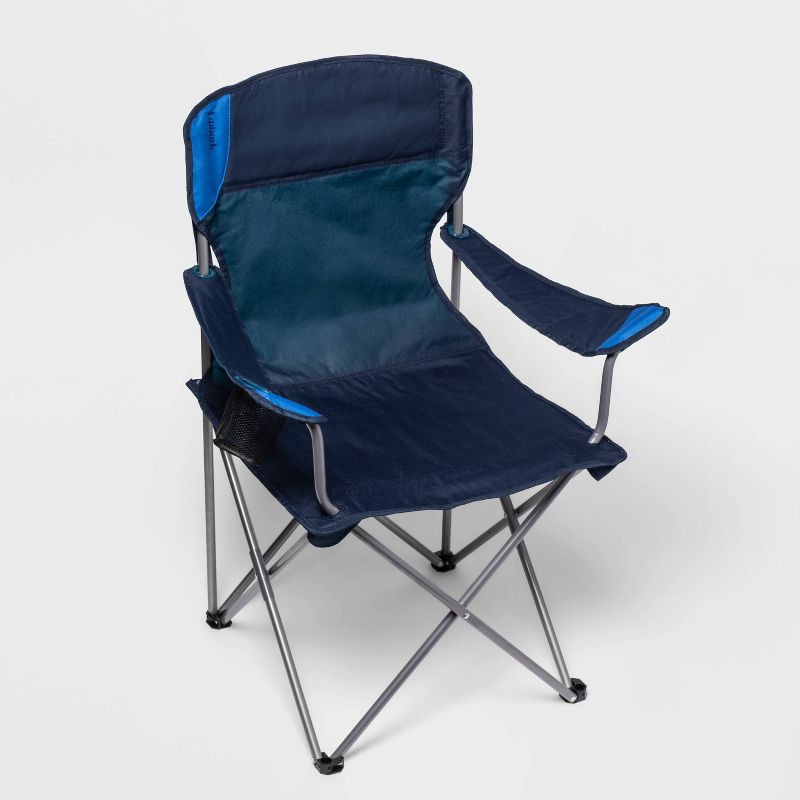 slide 1 of 5, Outdoor Portable Quad Chair Blue - Embark™, 1 ct