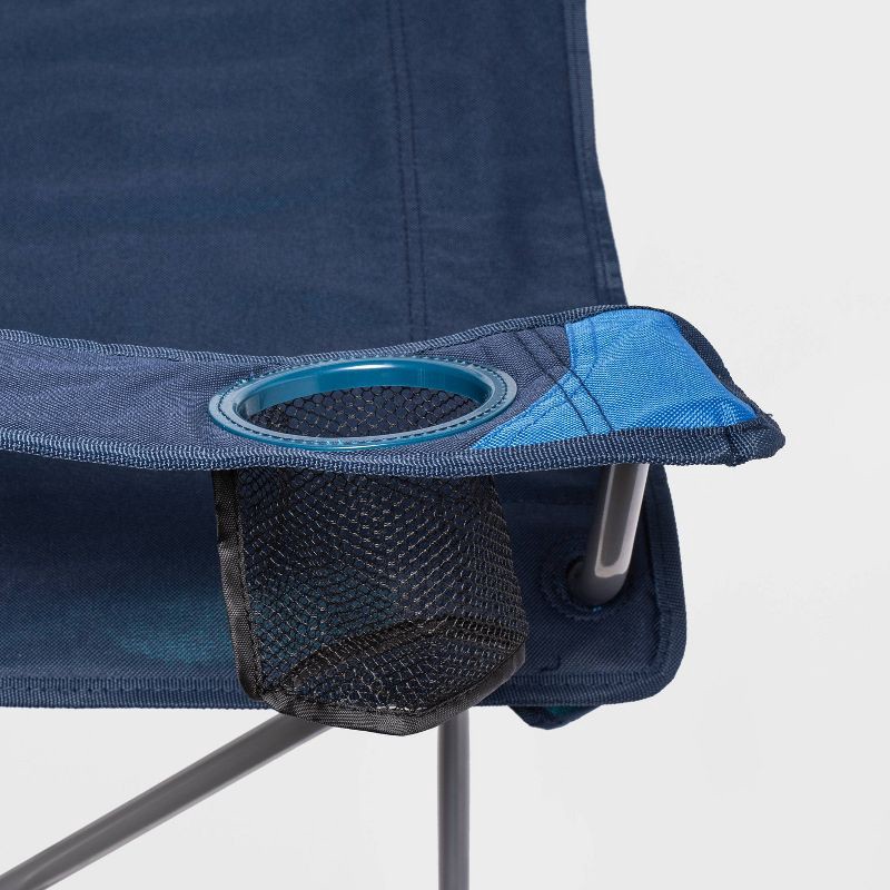 slide 4 of 5, Outdoor Portable Quad Chair Blue - Embark™, 1 ct