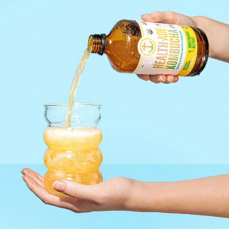 slide 4 of 6, Health-Ade Health Ade Organic Ginger Pineapple Belly Reset Kombucha - 16 fl oz, 16 fl oz