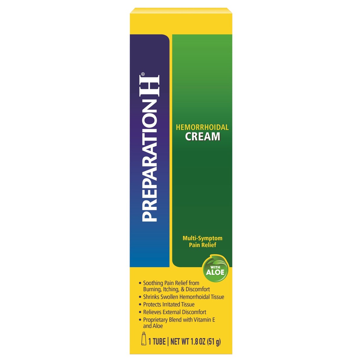 slide 1 of 13, Preparation H Hemorrhoid Cream with Aloe - 1.8 Oz, 1.8 oz