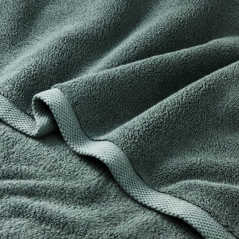 slide 3 of 4, Organic Bath Towel Dark Teal Blue - Casaluna™: Heavyweight Organic Cotton, Fade-Resistant, GOTS Certified, 1 ct