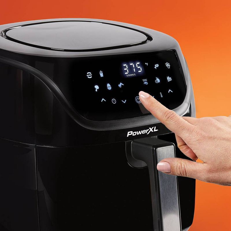 slide 7 of 12, PowerXL Vortex Pro Air Fryer 4qt - Black, 4 qt