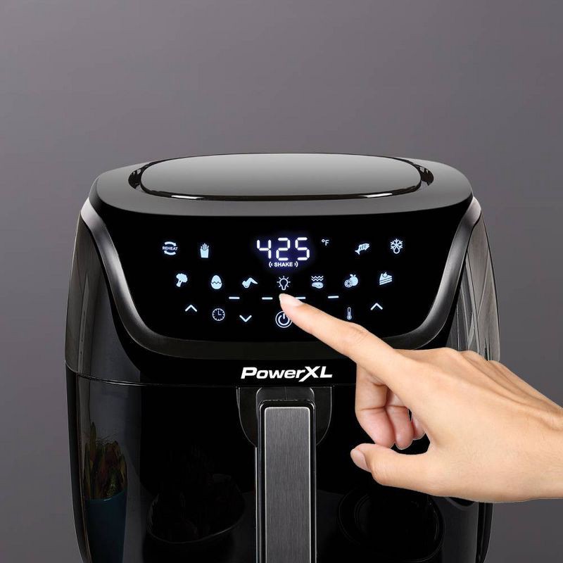 slide 6 of 12, PowerXL Vortex Pro Air Fryer 4qt - Black, 4 qt