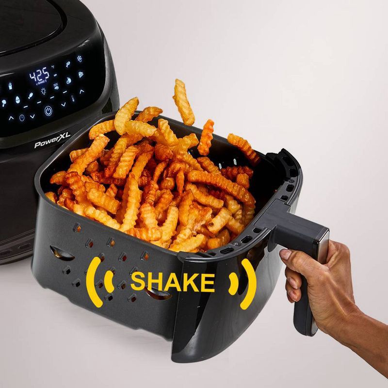 slide 2 of 12, PowerXL Vortex Pro Air Fryer 4qt - Black, 4 qt