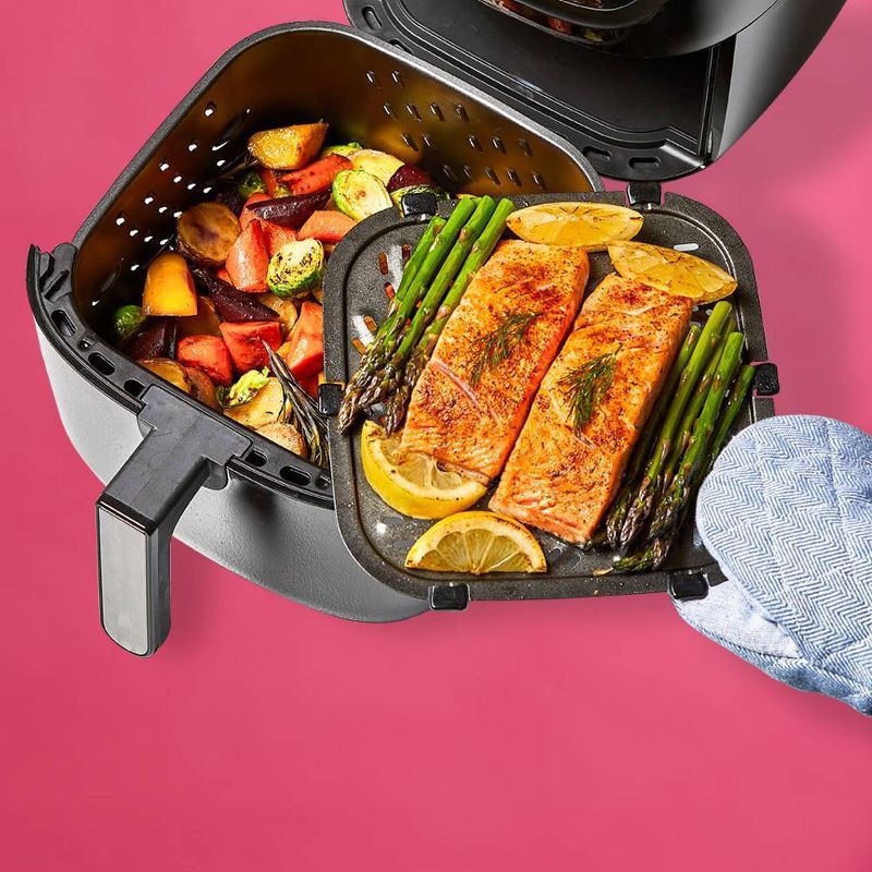 slide 12 of 12, PowerXL Vortex Pro Air Fryer 4qt - Black, 4 qt