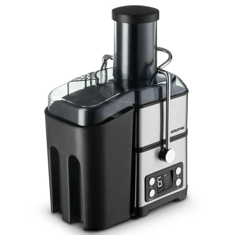 slide 4 of 8, Gourmia 6 Speed Wide Mouth Juice Extraction with Self-Clean: Stainless Steel Juicer, 800W, Dishwasher-Safe Parts, 1 ct