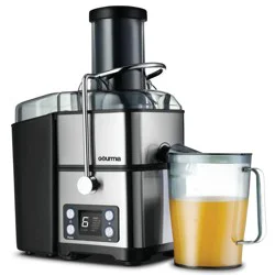 Gourmia 6 Speed Wide Mouth Juice Extraction with Self-Clean: Stainless Steel Juicer, 800W, Dishwasher-Safe Parts