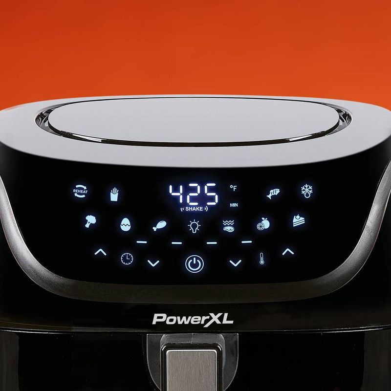 slide 4 of 10, PowerXL Vortex Pro Air Fryer 8qt - Black: 1700W, Nonstick, Dishwasher-Safe, Automatic Shut-Off, 8 qt