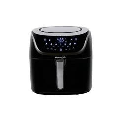 PowerXL Vortex Pro Air Fryer 8qt - Black: 1700W, Nonstick, Dishwasher-Safe, Automatic Shut-Off