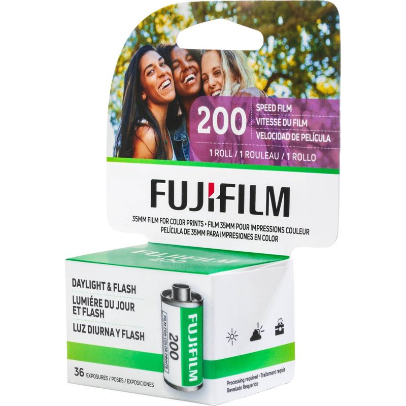slide 2 of 9, Fujifilm 135 Film for Color Prints: 35mm Format, ISO 200, 36 Exposures, 1 ct