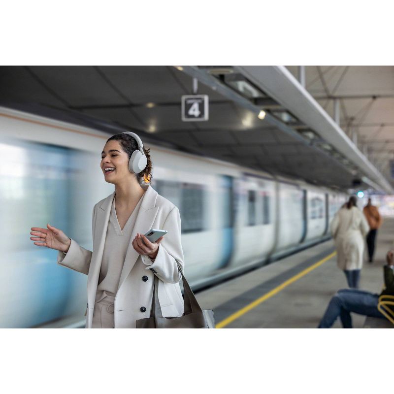 slide 5 of 8, Sony WH-1000XM5 Bluetooth Wireless Noise-Canceling Headphones - Silver, 1 ct