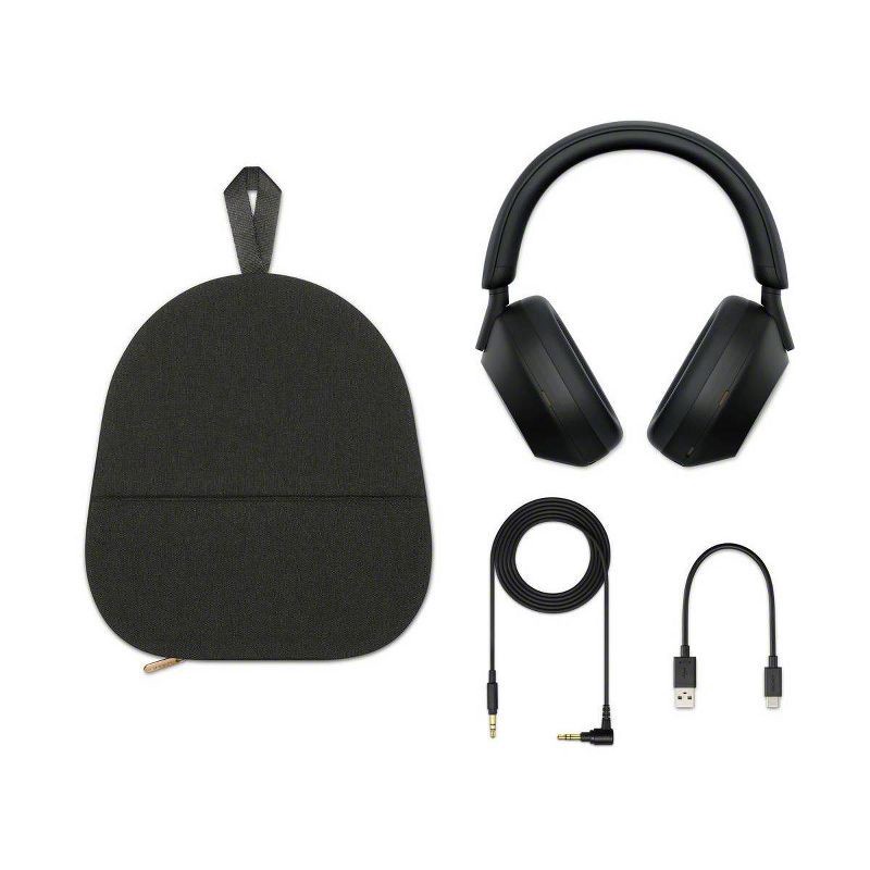 slide 5 of 11, Sony WH-1000XM5 Bluetooth Wireless Noise-Canceling Headphones - Black, 1 ct