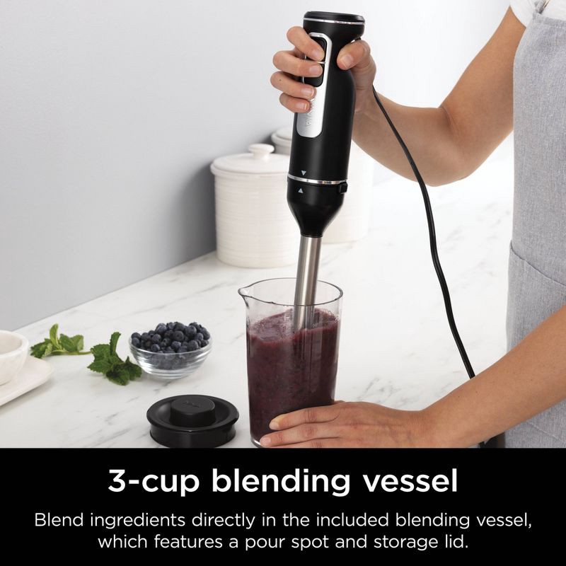 slide 3 of 11, Ninja Foodi Power Mixer System with Hand Blender & Hand Mixer Combo and 3-Cup Blending Vessel - CI101: Immersion Blender, 5 Speeds, Whisk, 1 ct