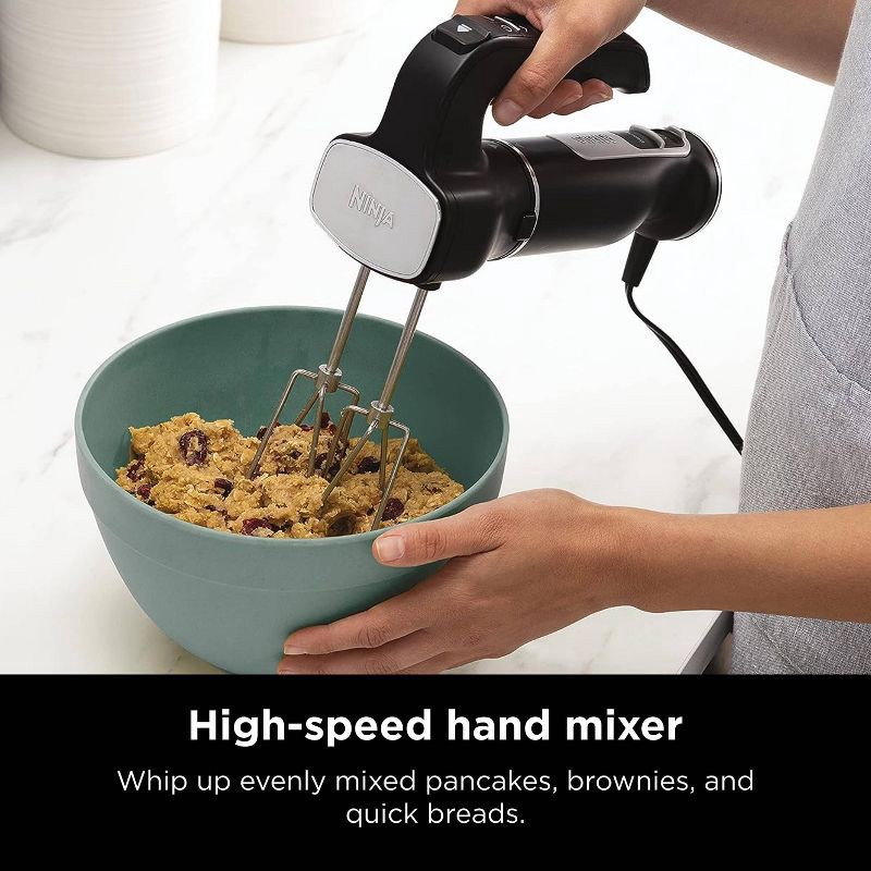 slide 8 of 11, Ninja Foodi Power Mixer System with Hand Blender & Hand Mixer Combo and 3-Cup Blending Vessel - CI101: Immersion Blender, 5 Speeds, Whisk, 1 ct