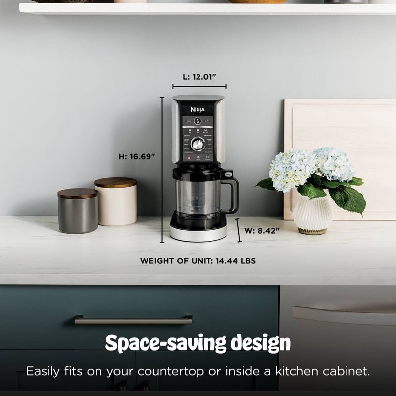 slide 7 of 16, Ninja 0.5qt Stainless Steel Creami Silver: Deluxe Ice Cream Maker, 800W, Yogurt & Sorbet, Dishwasher-Safe, 1/2 qt