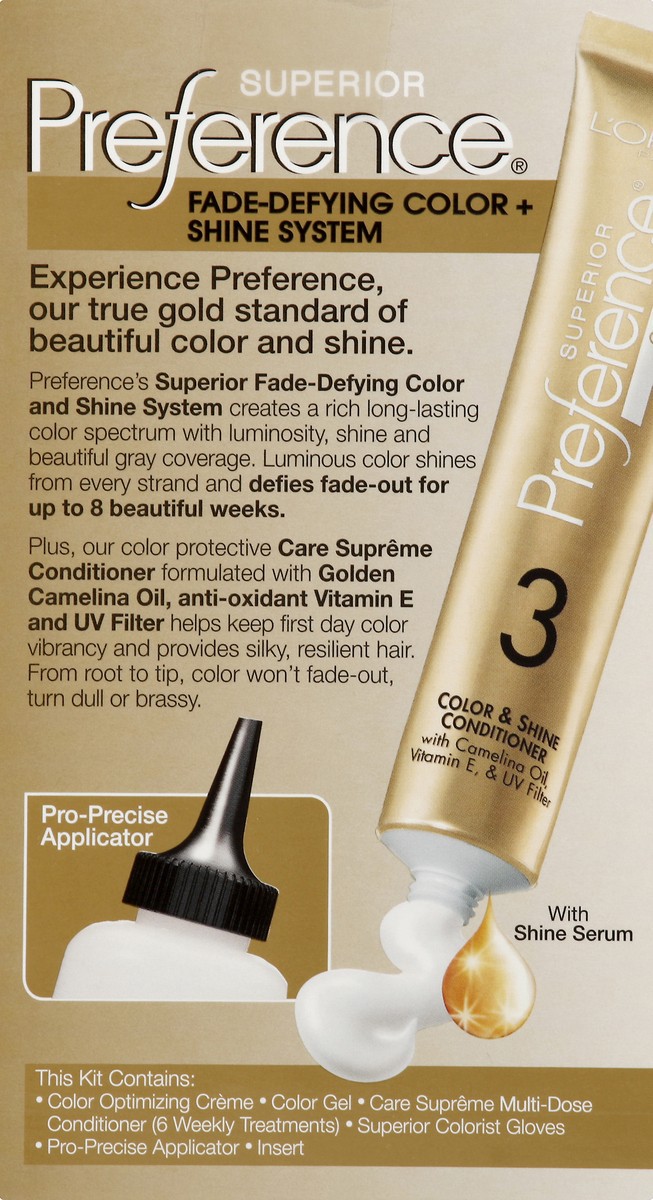 slide 7 of 7, L'Oréal Superior Preference # Medium Golden Brown Permanent Hair Dye, 1 ct