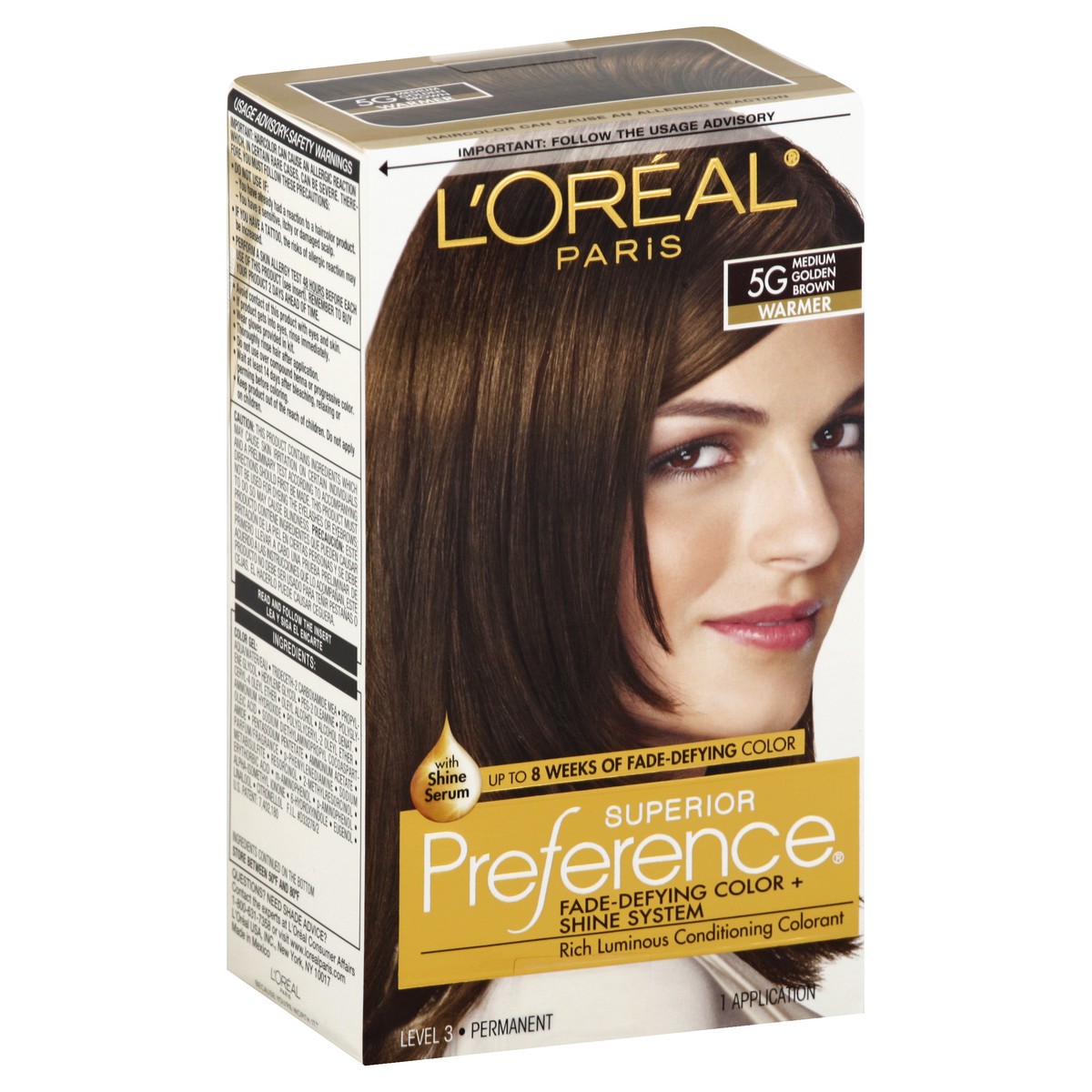 slide 2 of 7, L'Oréal Superior Preference # Medium Golden Brown Permanent Hair Dye, 1 ct