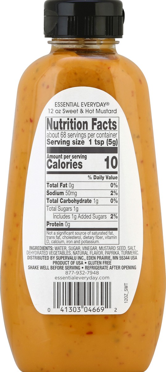 slide 4 of 6, Essential Everyday Mustard, Sweet & Hot, 12 oz