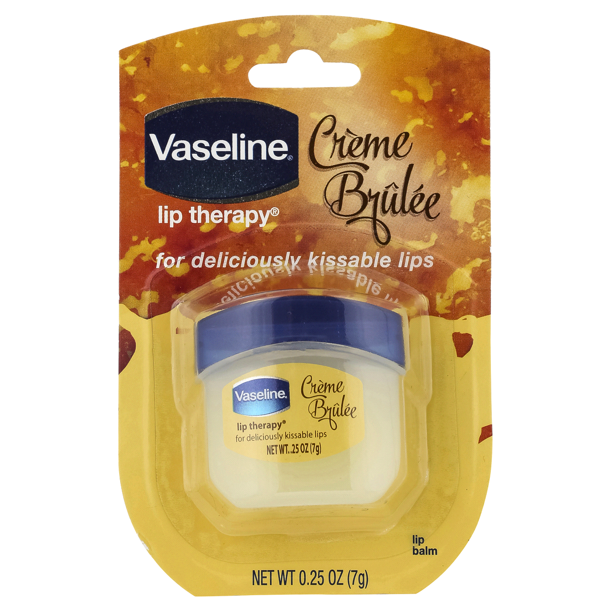 slide 1 of 2, Vaseline Creme Brulee Lip Therapy, 0.25 oz