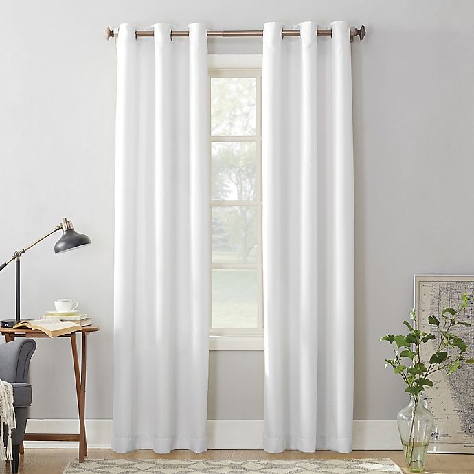 slide 1 of 4, No. 918 No.918 Montego Grommet Curtain - White, 95 in