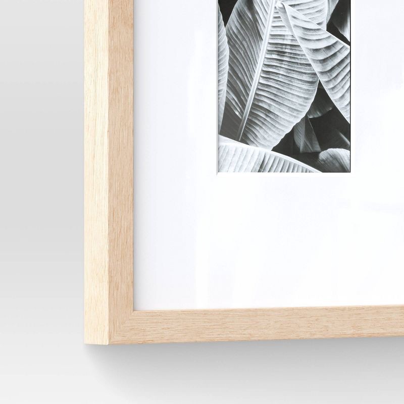 slide 4 of 4, 11" x 14" Matted to 5" x 7" Poster Frame Light Wood - Threshold™: Modern MDF Wall Decor, 1 ct