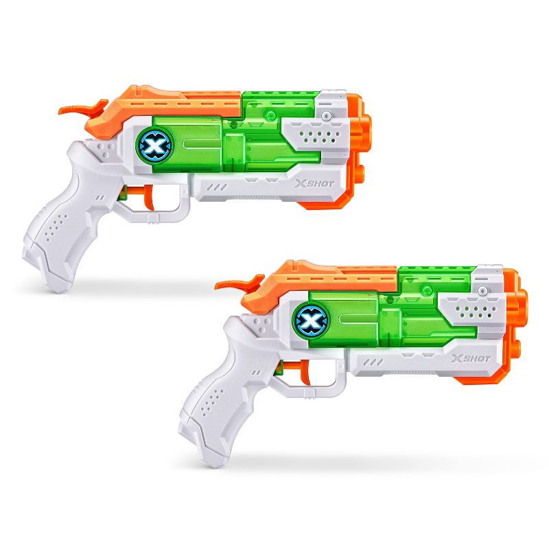 slide 3 of 12, XSHOT Water Fast-Fill Micro Water Blaster Toy 2pk by ZURU: Manual ABS Blasters for Kids 5+, 2 ct