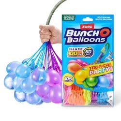 Bunch O Balloons Tropical Party Rapid-Filling Self-Sealing Pool Water Balloons by ZURU - 3pk