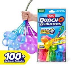 Bunch O Balloons Tropical Party Rapid-Filling Self-Sealing Pool Water Balloons by ZURU - 3pk