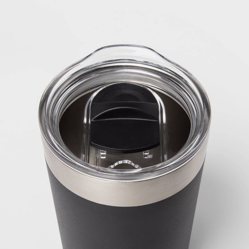 14oz Stainless Steel Lowball Lidded Tumbler Black Embark 14 oz Shipt